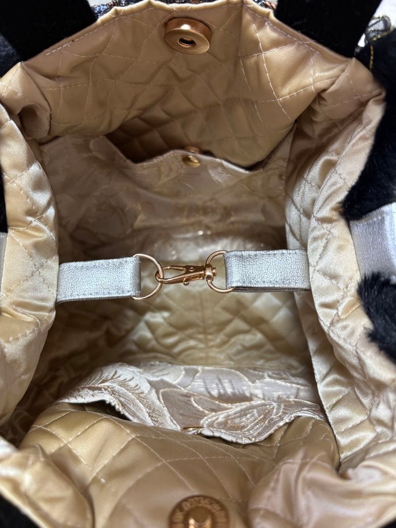 山*ば様 コヤンイサムチョン ファーバッグ ギムくん グレーうさちゃん