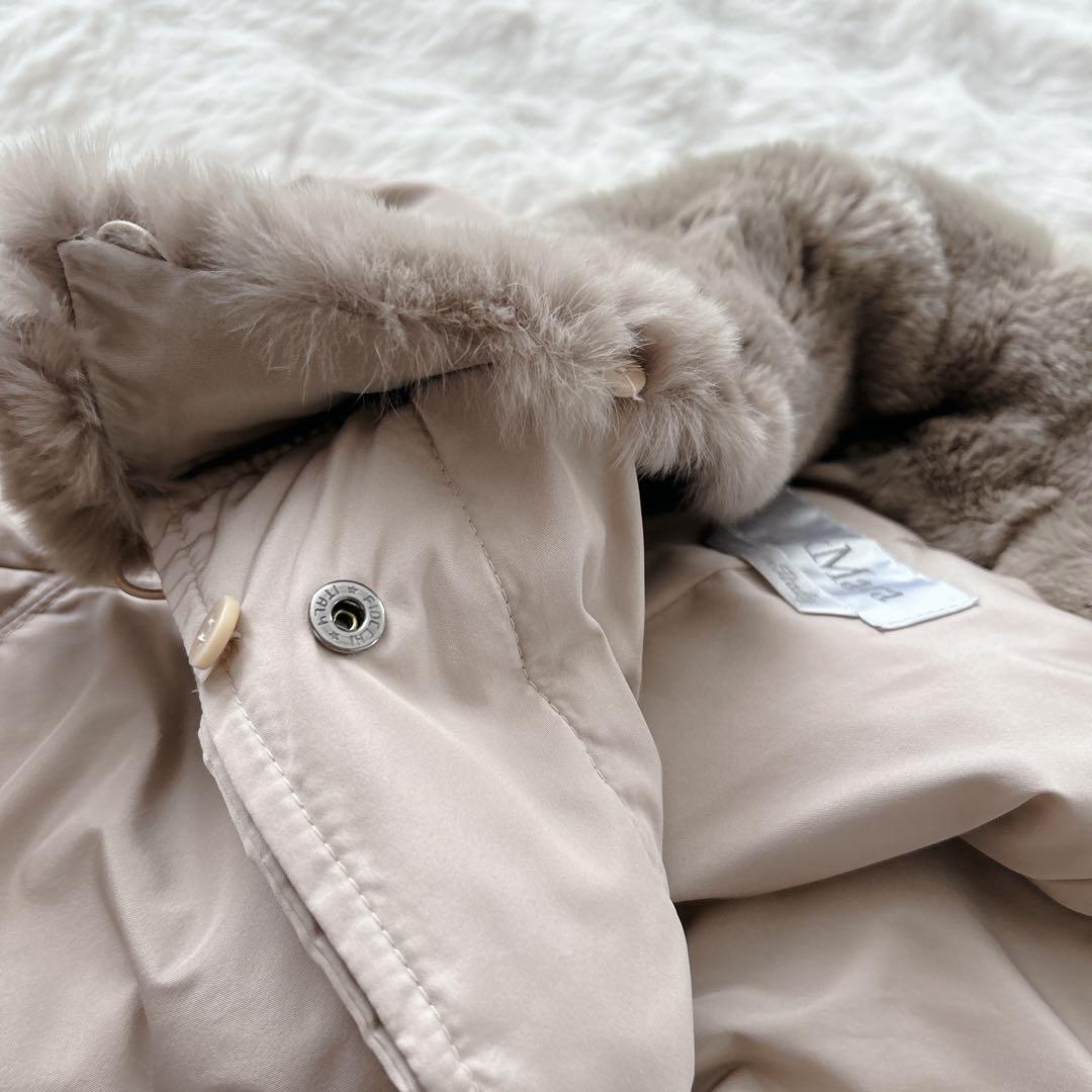 大きいLサイズ✨マックスマーラ☆ラビットファー ダウンコート ピンク