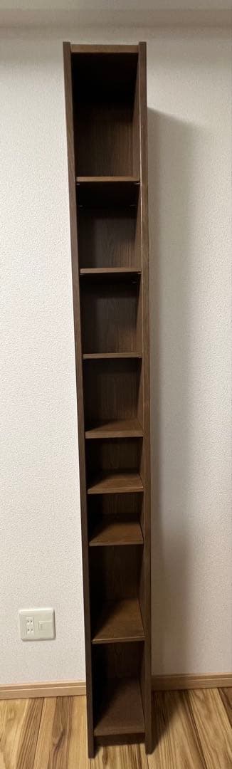 IKEA GNEDBY グネドビー ブラウン 棚 CDラック DVD収納 スリム - メルカリ