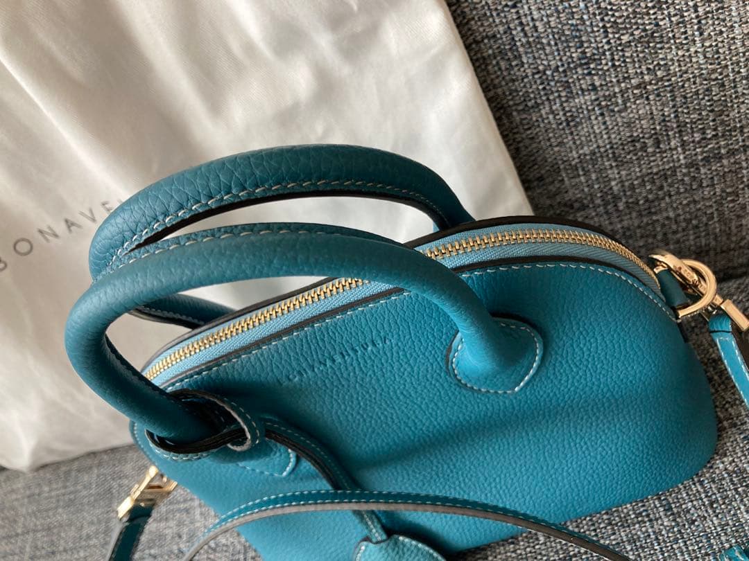 BONAVENTURA エマ22 シュリンクレザー 2way ブルーシアン - メルカリ