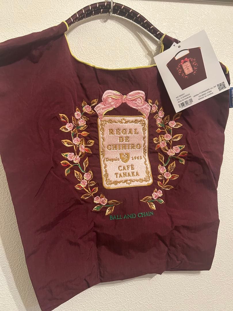 未使用　カフェタナカ　ボールアンドチェーン　エコバッグ 大好評企画第2弾！「Ball&Chain × カフェタナカ」夏のコラボは、塩系