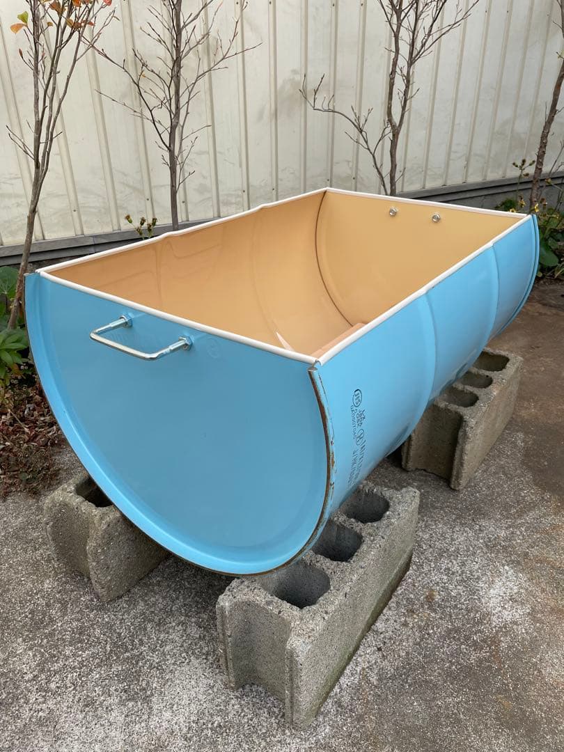 ドラム缶風呂 横置きタイプ スノコ付き - メルカリ