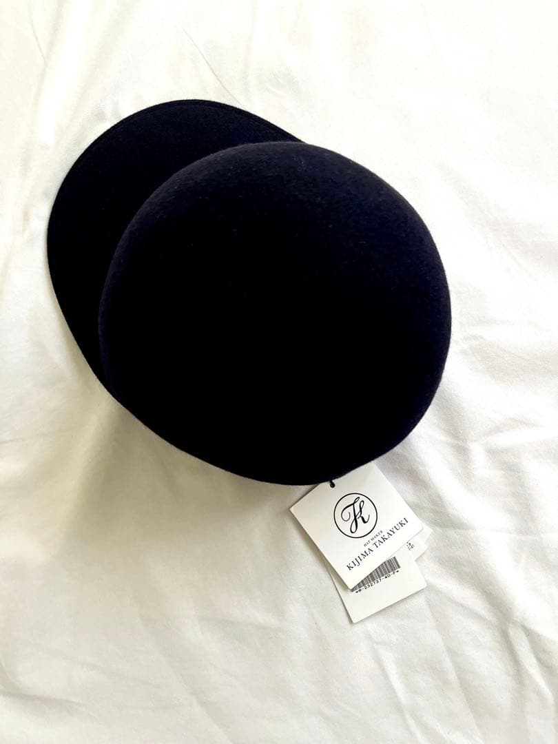 キジマタカユキ KIJIMATAKAYUKIフェルトキャップ¥3万9600 KIJIMA TAKAYUKI (キジマタカユキ) RABBIT FUR FELT JOCKEY CAP