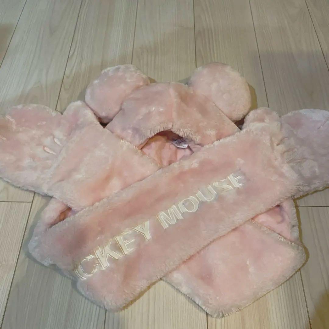 ディズニー マフラーキャップ ピンク - メルカリ