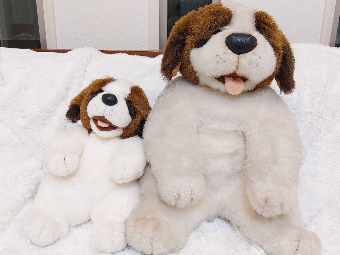 クリーニング済】セントバーナード ファースト社 レトロ ぬいぐるみ 犬