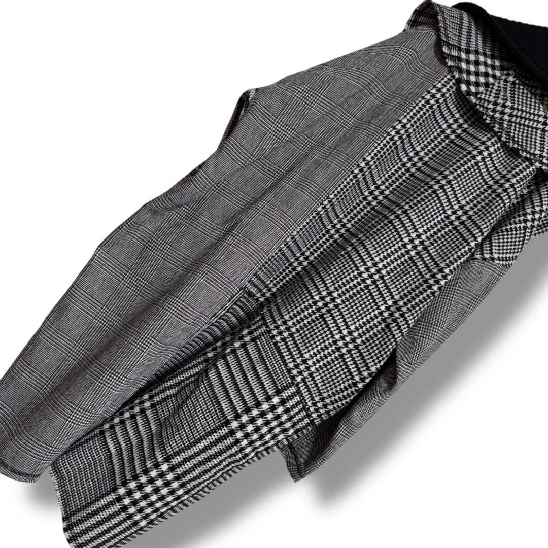 美品 ヨウジヤマモト 上田竜也さん着用 グレンチェックロングガウンコート