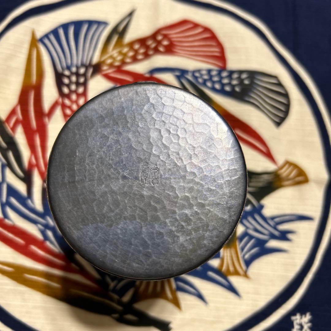 銅製茶筒 鎚起銅器 富貴堂