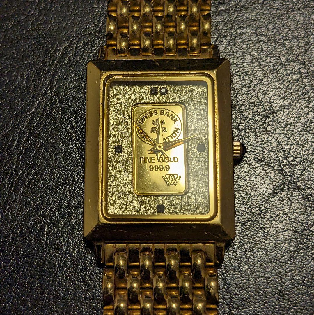 腕時計 999.9 FINE GOLD ゴールド インゴット ELGIN 純金 - メルカリ
