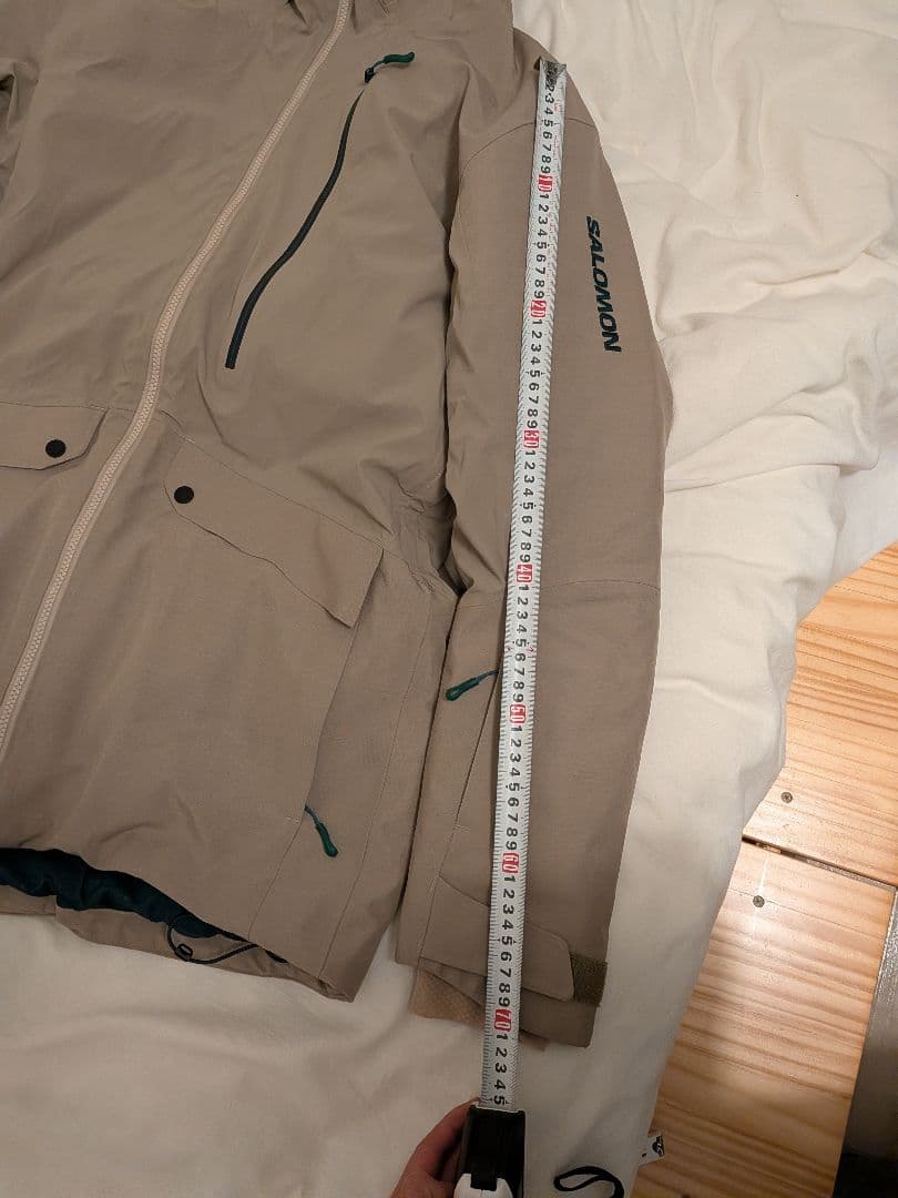 値下げ‼️SALOMON スノーボードジャケット L ベージュ セット - メルカリ
