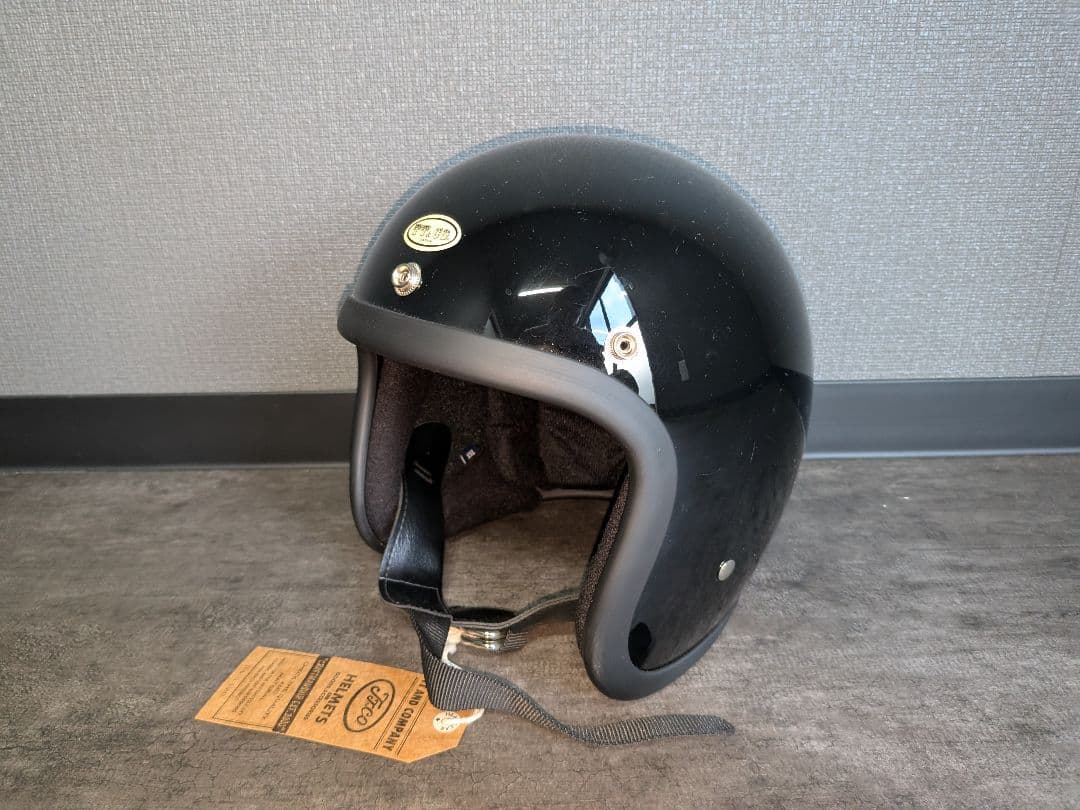 tt&co ブラック ジェットヘルメット 新品 楽天市場】TT&CO. スーパーマグナム ダブルストラップ仕様 ブラック