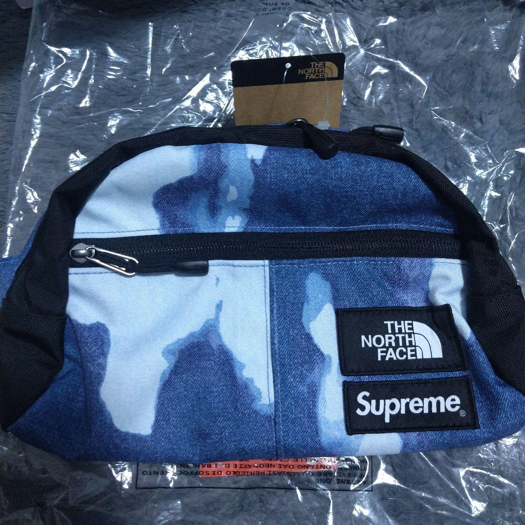 Supreme×ザ・ノースフェイス ブリーチデニムウエストバッグ - メルカリ