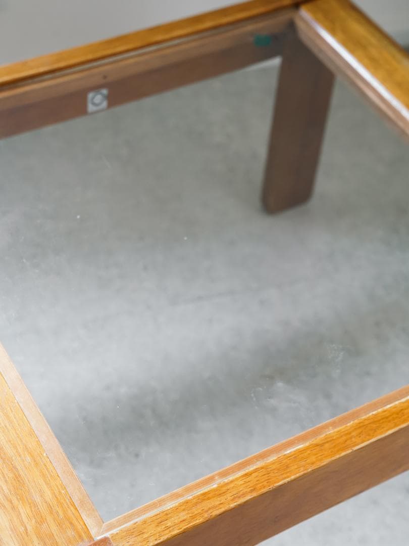 希少 \"TECHNA\"社 vintage ガラステーブル ミッドセンチュリー