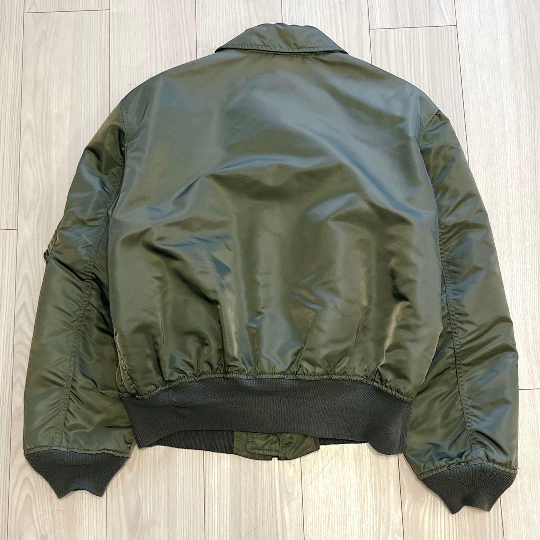 80s 米国製 アルファ CWU-45/P フライトジャケット 旧タグ 3本線