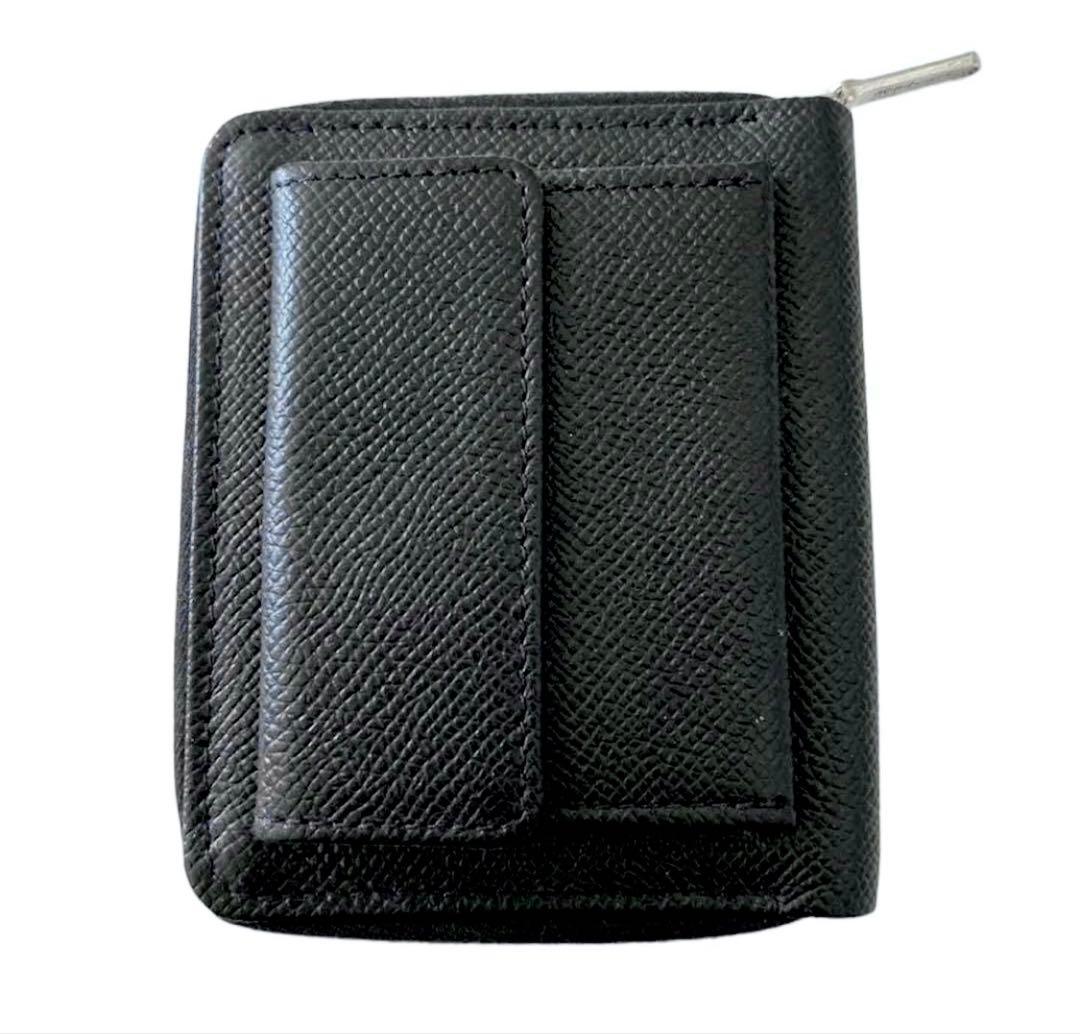 ホワイトハウスコックス S3063 ZIPROUND NOTE CASE シボ革 210930 Whitehouse Cox S3165 NOTECASE with ZIP PURSE BLACK LONDON