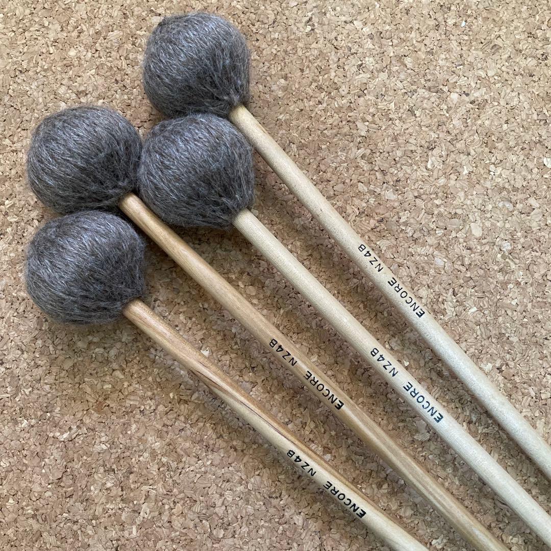 ENCORE NZ4B 2ペア マリンバマレット バーチ柄