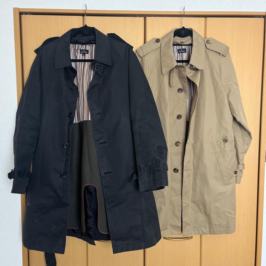 Paul Smith トレンチコート XL 2色セット Paul Smith COLLECTION 良品 ポールスミスコレクション カシミヤ混