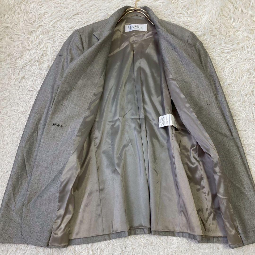 《良品》 Мах mara セットアップ パンツスーツ グレー 42 オフィス