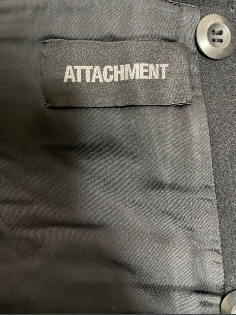 ATTACHMENT アタッチメント ライダース ピーコート ブラック 黒色