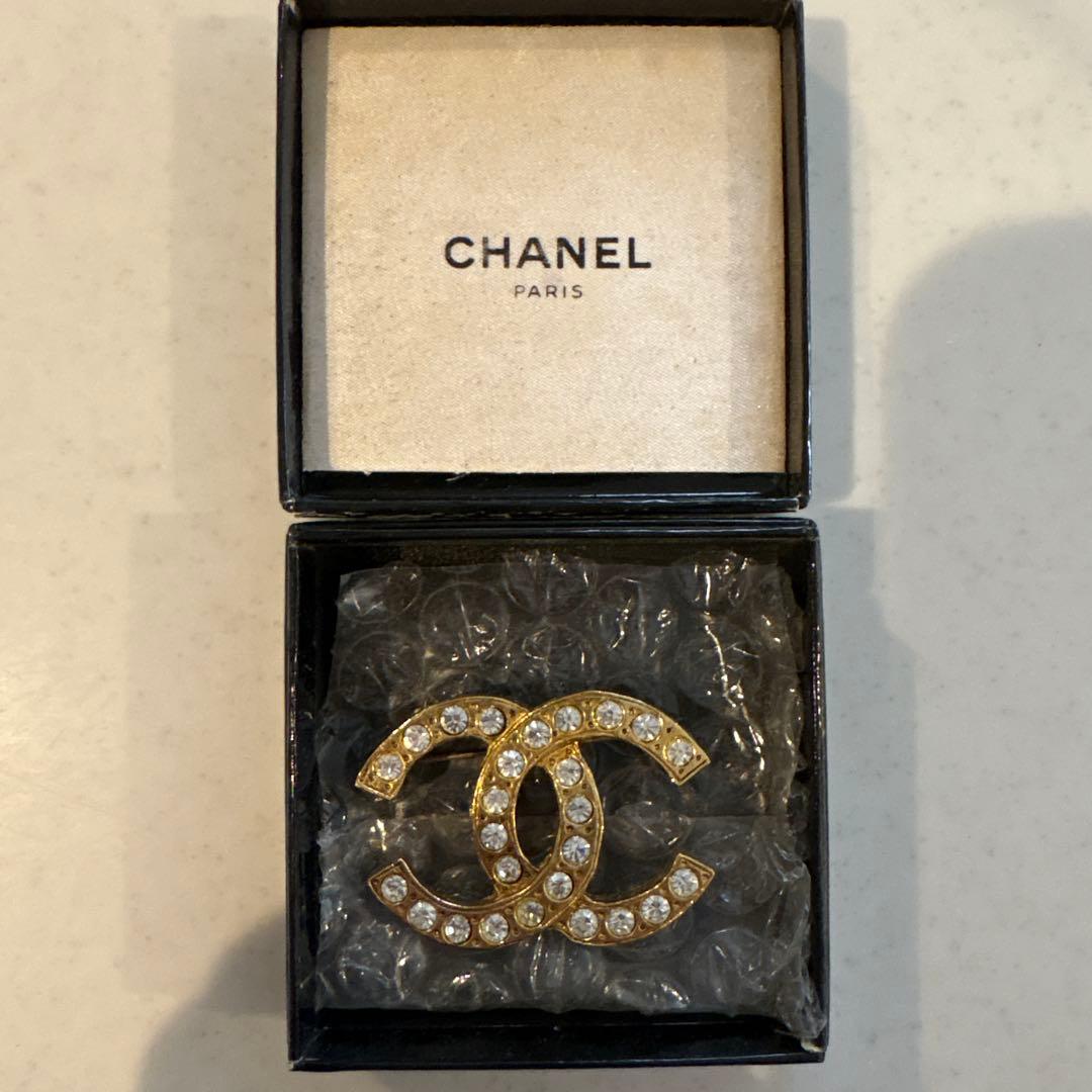 CHANEL ダブルCロゴブローチ ゴールド 箱あり - メルカリ