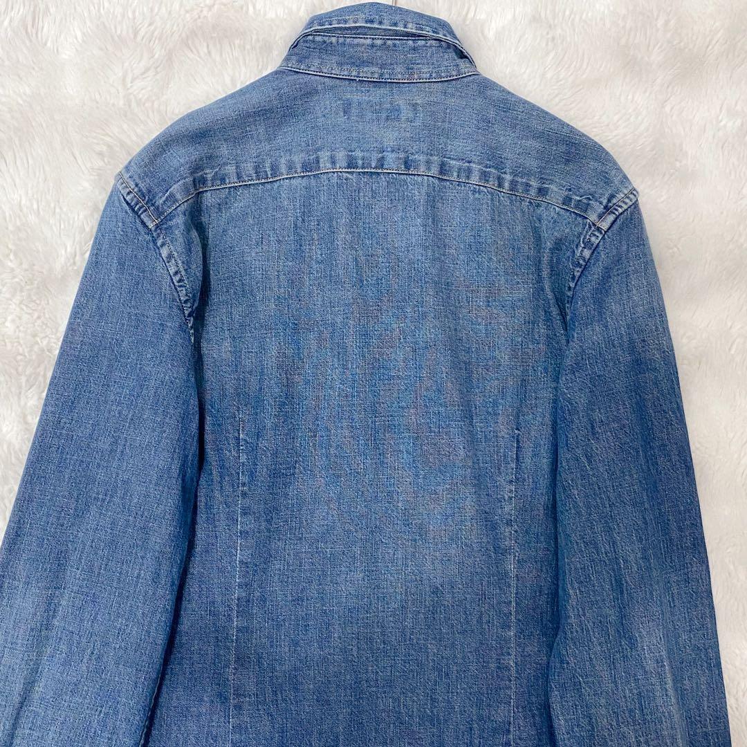 美品】ラルフローレン ポニー 刺繍 デニム シャツ ワンピース 貝ボタン