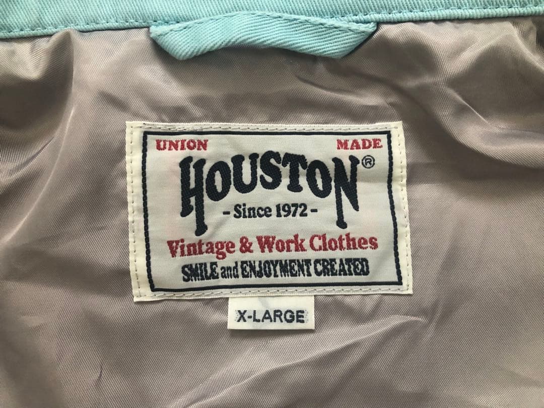 美品！HOUSTON コットンベトナムジャケット 虎／ベトジャン 刺繍スーベニア