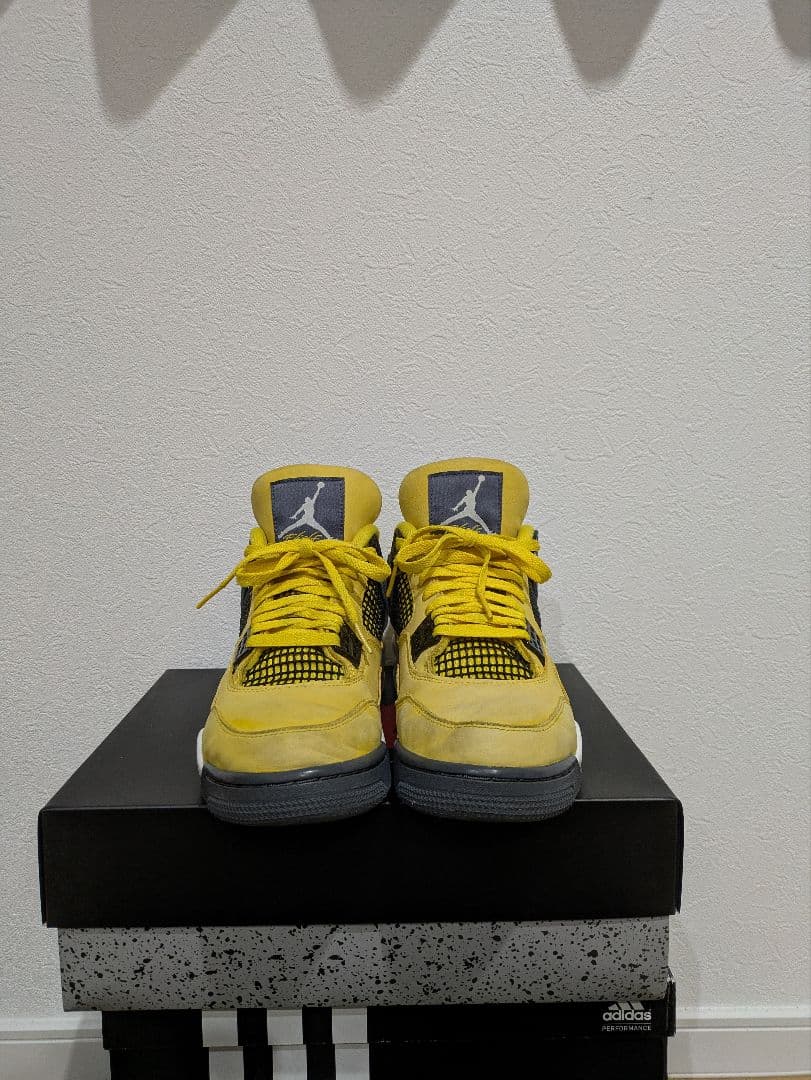 靴 Nike Air Jordan 4 \"Tour Yellow\" 27.5cm