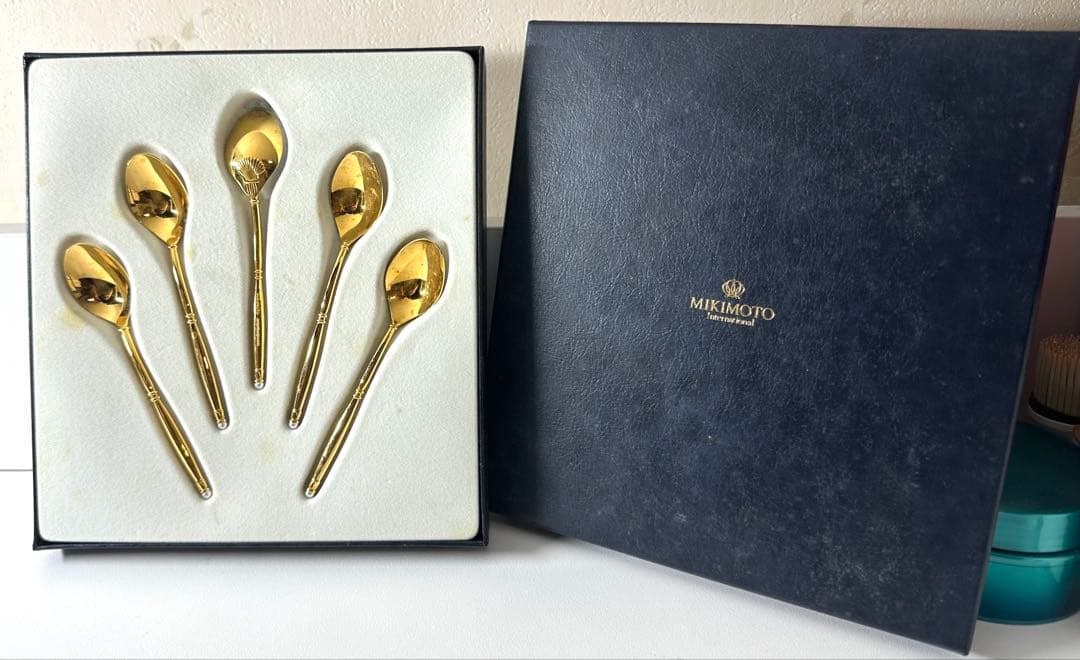 MIKIMOTO ミキモト パール ティースプーン 5本セット 箱付き - メルカリ