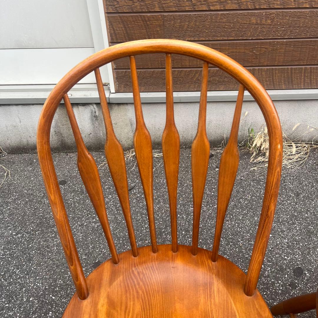 柏木工 ウィンザーチェア 木製無垢材 フープバック アローバック 飛騨