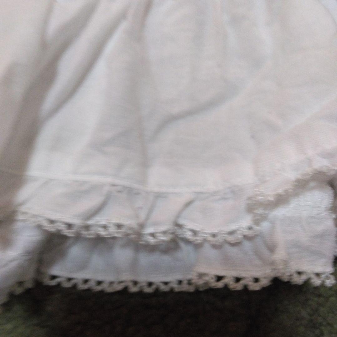 ピンクハウス 激かわフリル付きホワイト長袖ブラウス