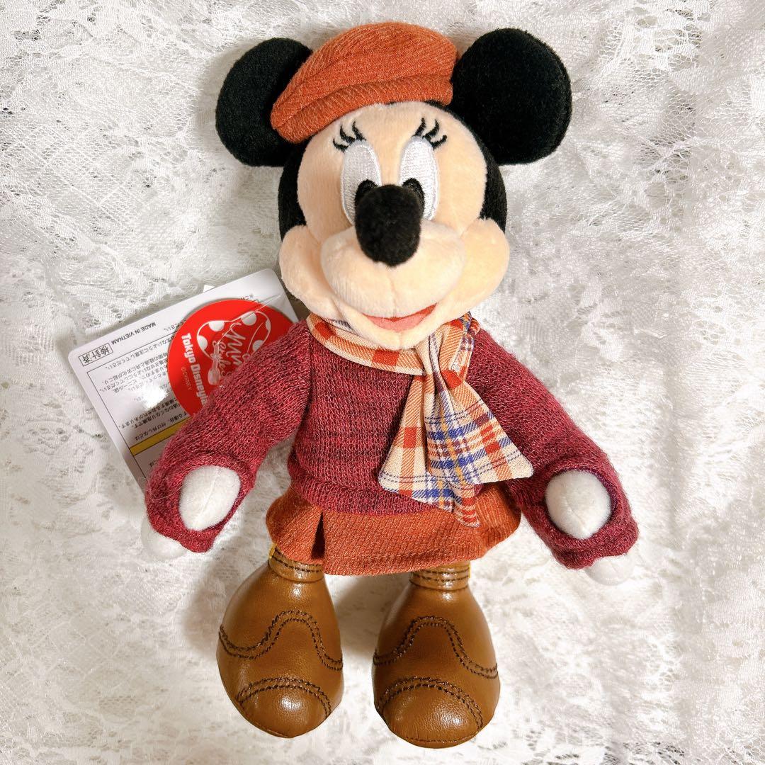 【専用】ミニーのスタイルスタジオ　ぬいぐるみバッジ　秋服　ミニーちゃん　ミニスタ 秋コスチュームのミニーマウス！東京ディズニーランド「ミニーの