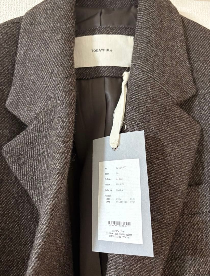 ジャケット・アウター TODAYFUL / Wool 100% Chester Coat