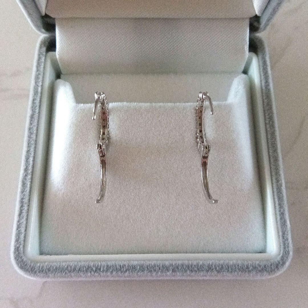 K10 ホワイトゴールド トータル 0.2ct ダイヤモンドピアス