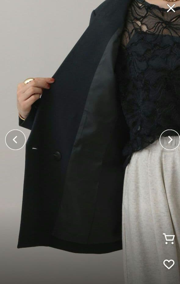 A part by lowrys Ｗライクテーラードスリットジャケット