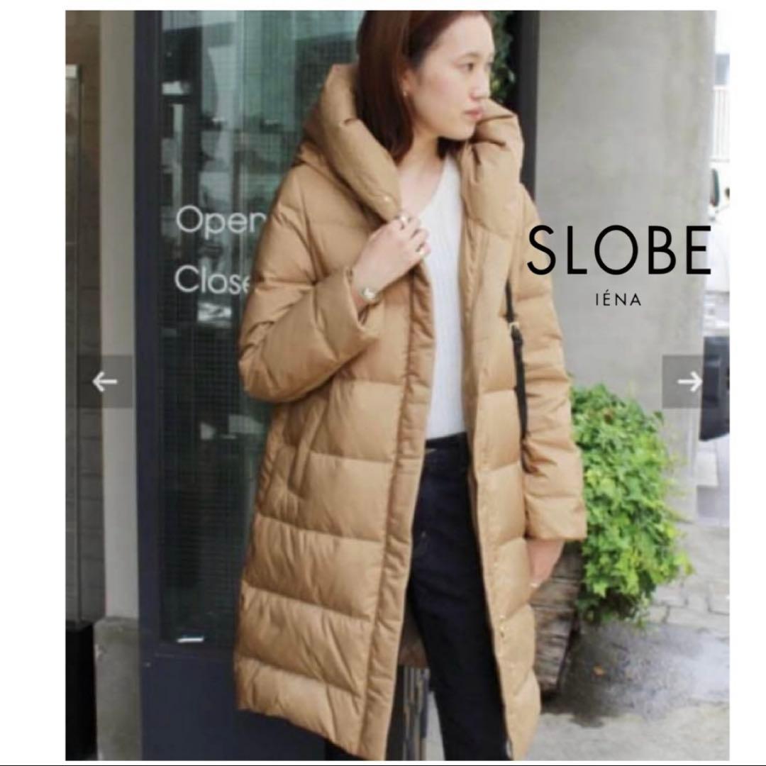美品】 スローブイエナ ショールフード ロングダウンコート - メルカリ