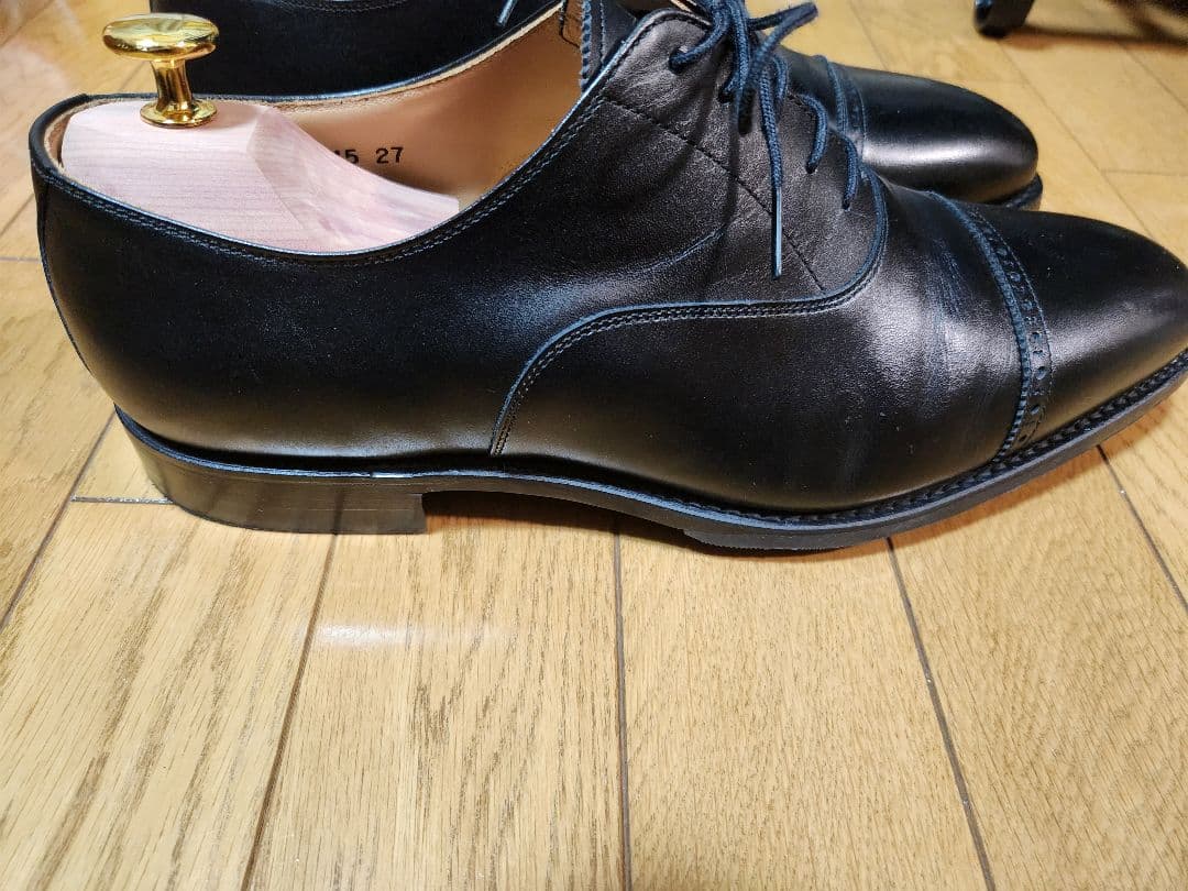 スコッチグレイン　パンチドゥキャップトゥ　ブラック