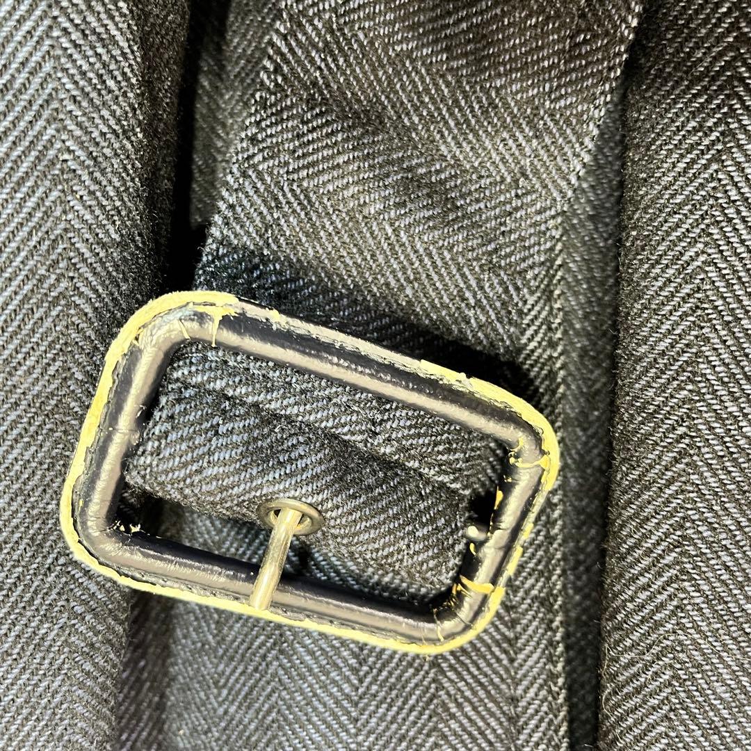 希少✨ヘルノ ヘリンボーンチェスターコート ネイビー Lサイズ ベルト