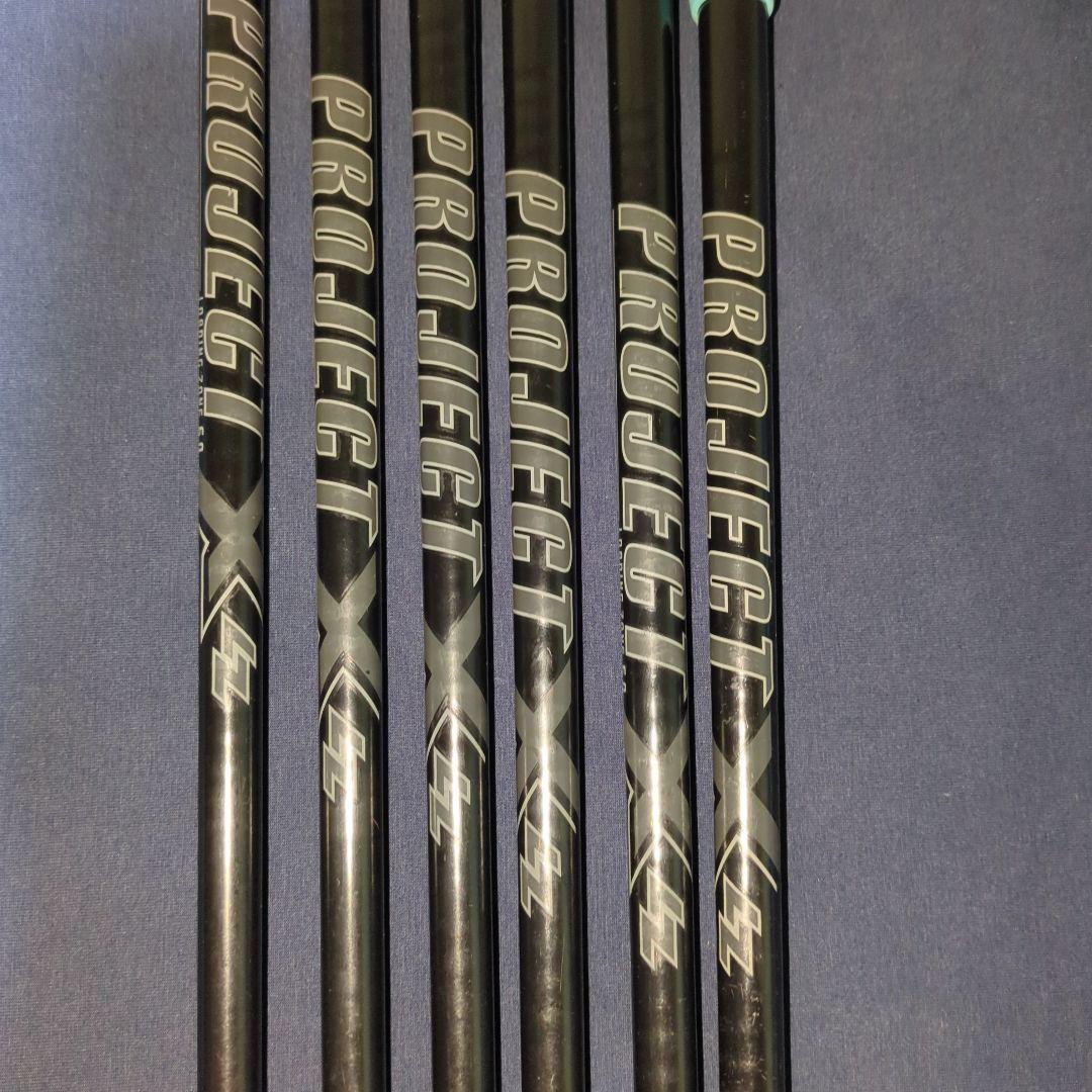 プロジェクトX LZ 6.0 ブラック　6本セット　6番〜48W　バラ売り不可 PROJECT X LZ BLACK STEEL 6.0