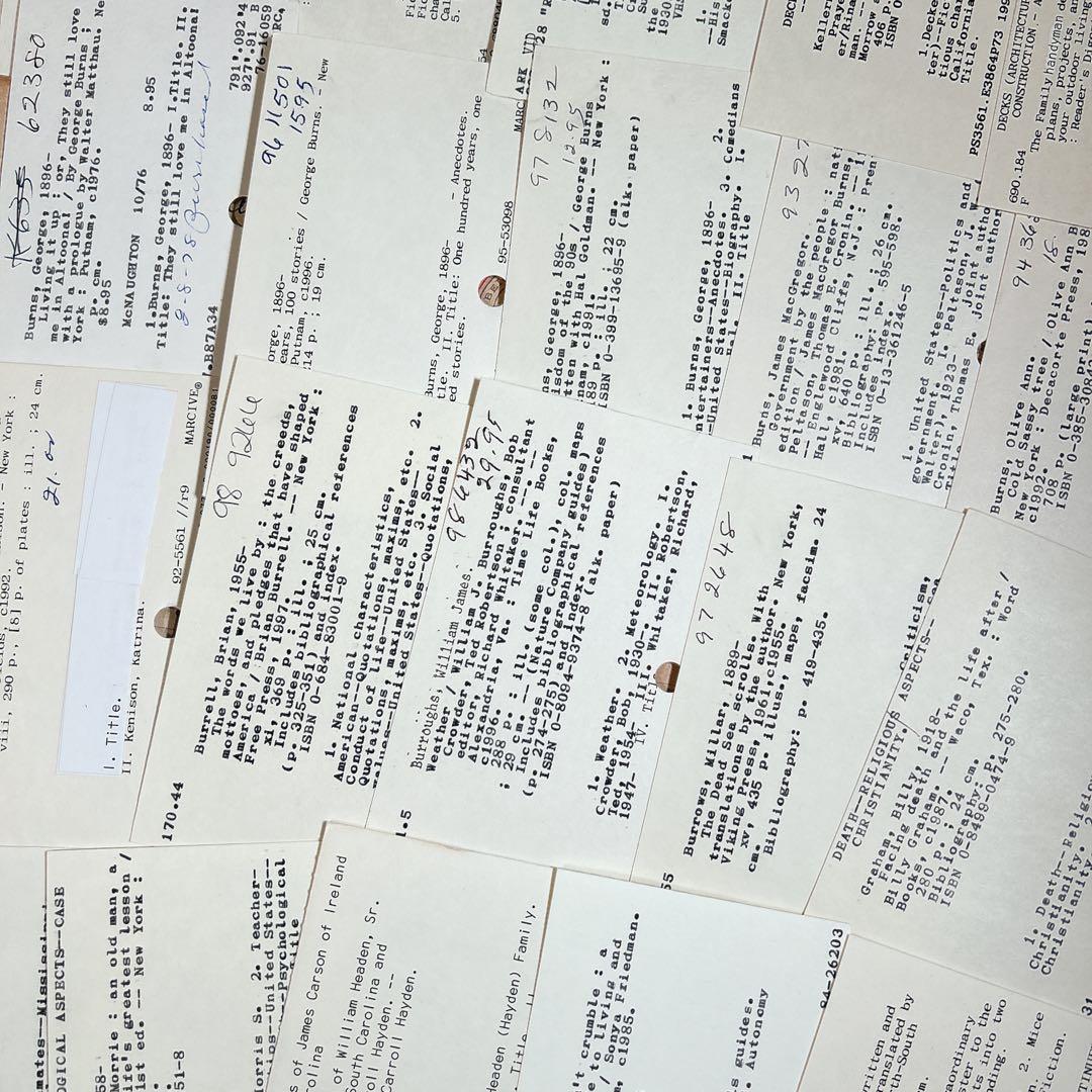 海外 ヴィンテージ ライブラリーカード 20枚 ジャンクジャーナル 素材