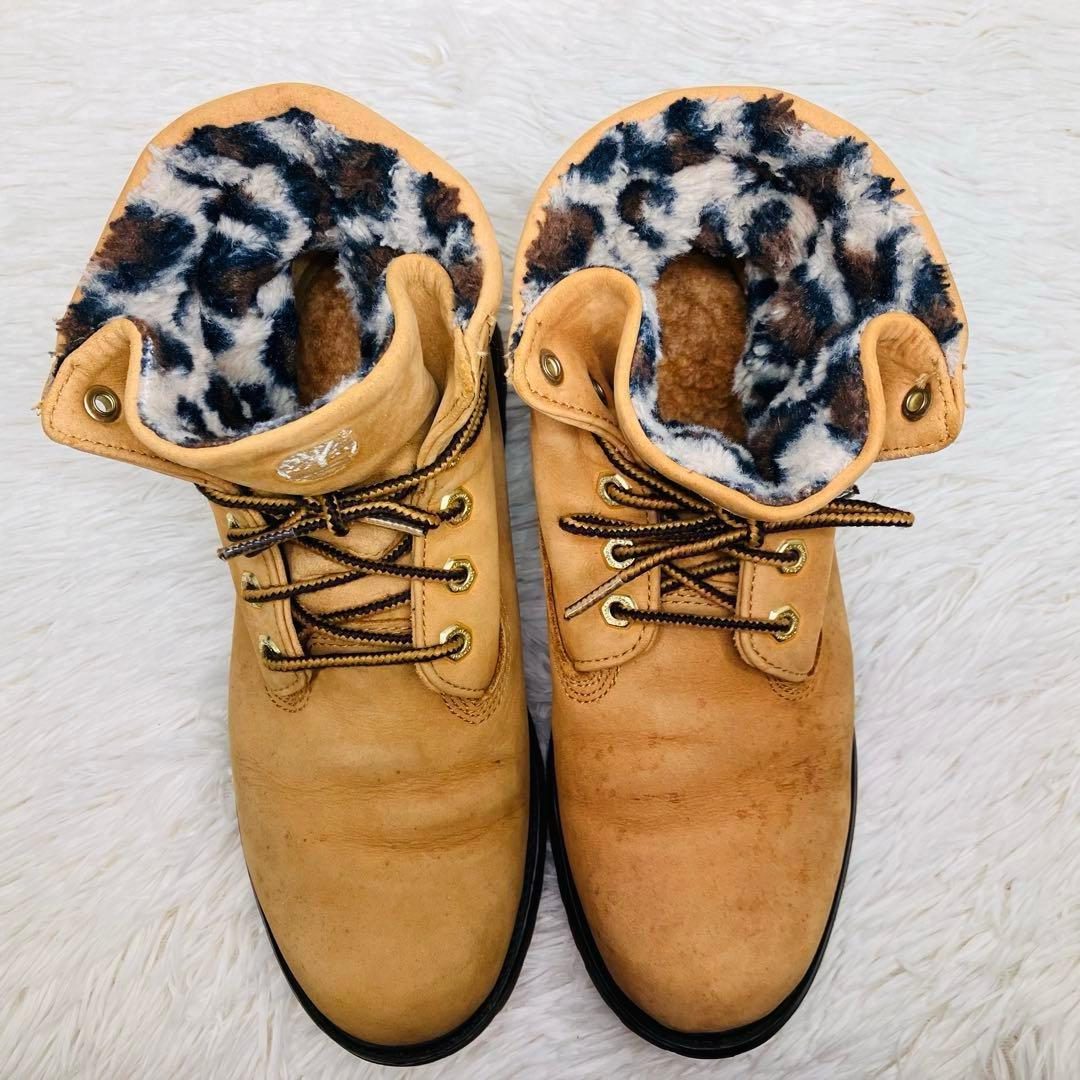 限定モデル】ティンバーランド7.5WROLL TOP BOOTSレオパ－ド柄 - メルカリ