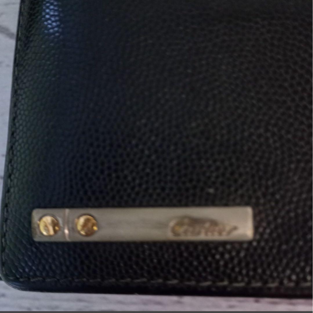 Cartier カルティエ 長財布 レザー 二つ折り ブラック - メルカリ