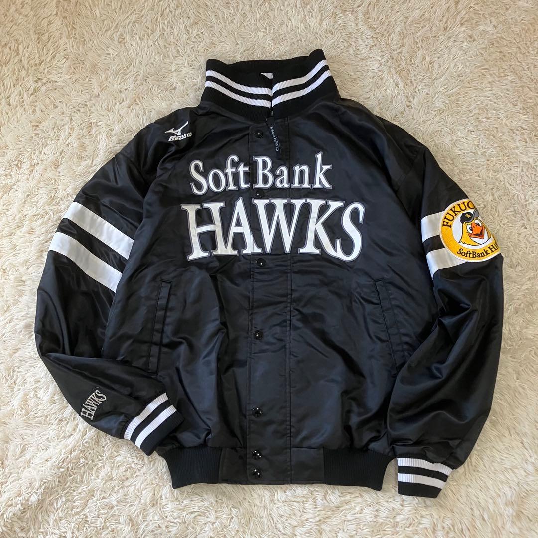 希少　ミズノプロ仕様　福岡ソフトバンクホークス 摂津　グランドコート　サイン入り 福岡ソフトバンクホークス/記念グッズ】上沢直之投手通算1000奪三振