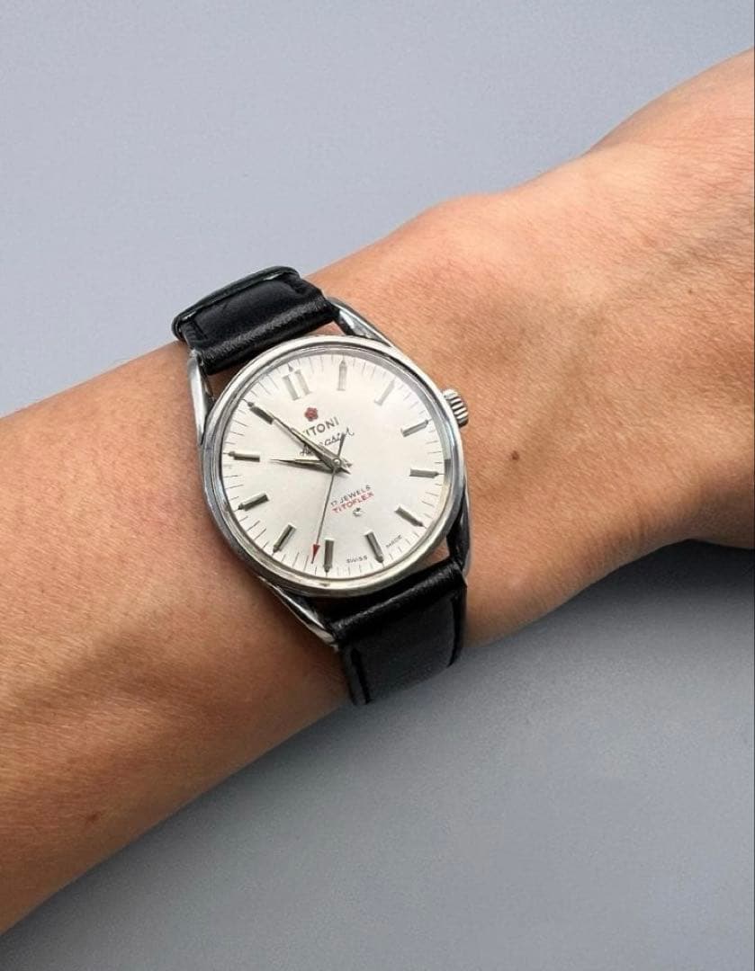 TITONIチトニ エアマスター 手巻き 17石 TITOFLEX メンズ稼働 - メルカリ