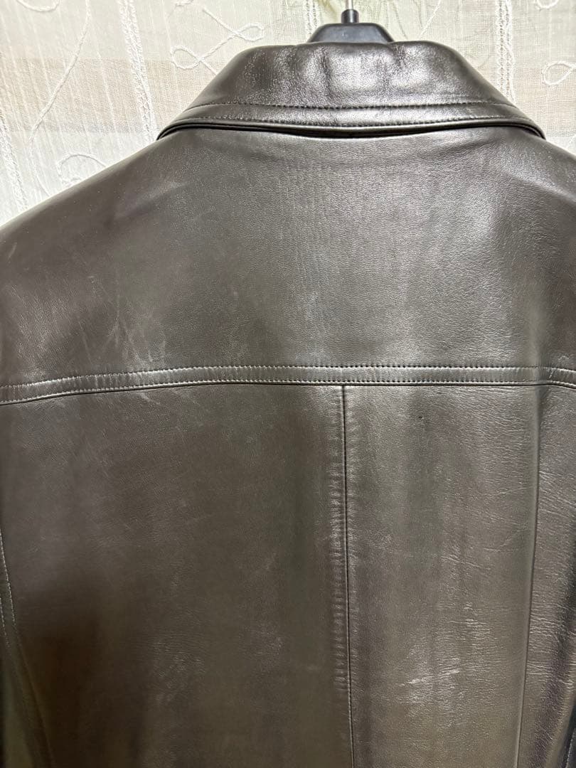 90s agnes b special ラムレザージャケット ユニセックス - メルカリ