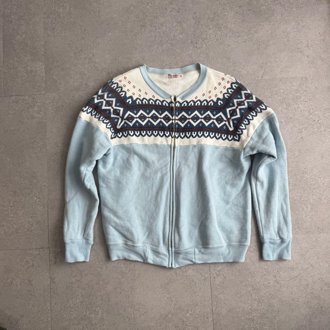 Warehouse雪柄 ジップアップ スウェット 40 - メルカリ