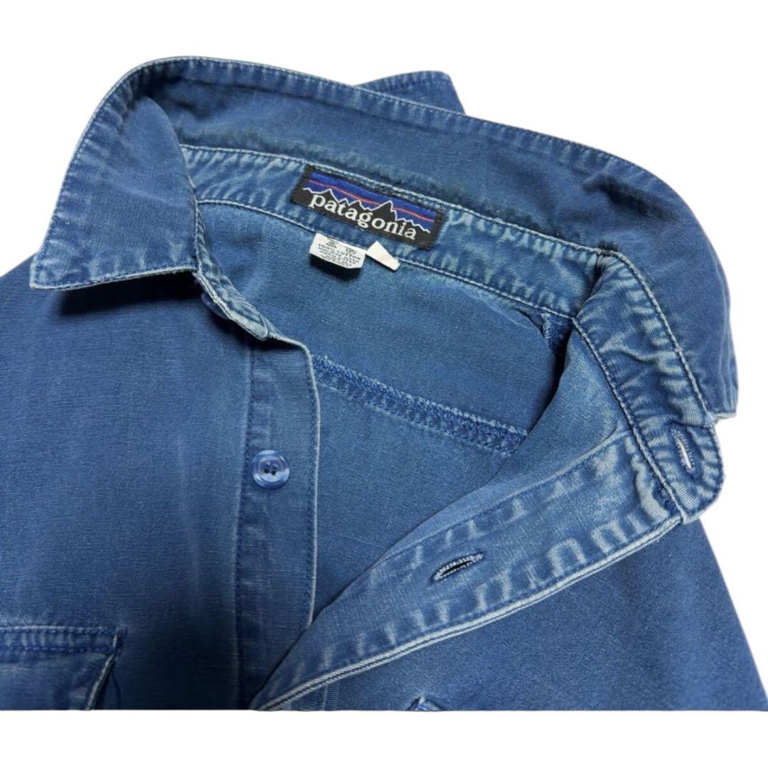 80sヴィンテージ patagonia パタゴニア ワークシャツ デニムシャツ