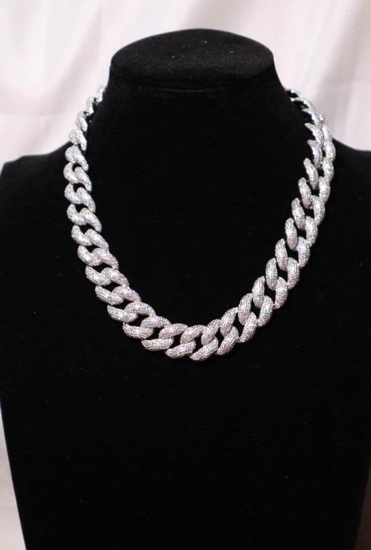 モリモリ マイアミ キューバン 喜平ネックレス18ミリ18