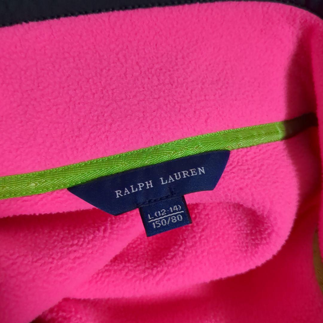 RALPHLAUREN ピンク フリースジャケット L12-14 150cm - メルカリ