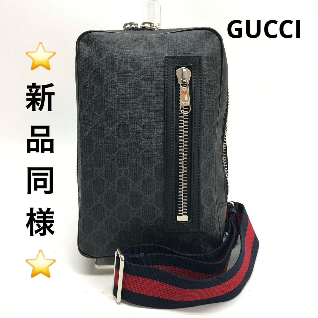 ☆ほぼ未使用☆GUCCI GGスプリーム ボディバッグ メンズ 478325 - メルカリ