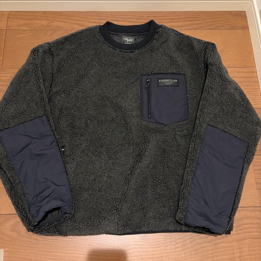 ラッツ RATS クルーネックフリース Lサイズ チャコール - メルカリ