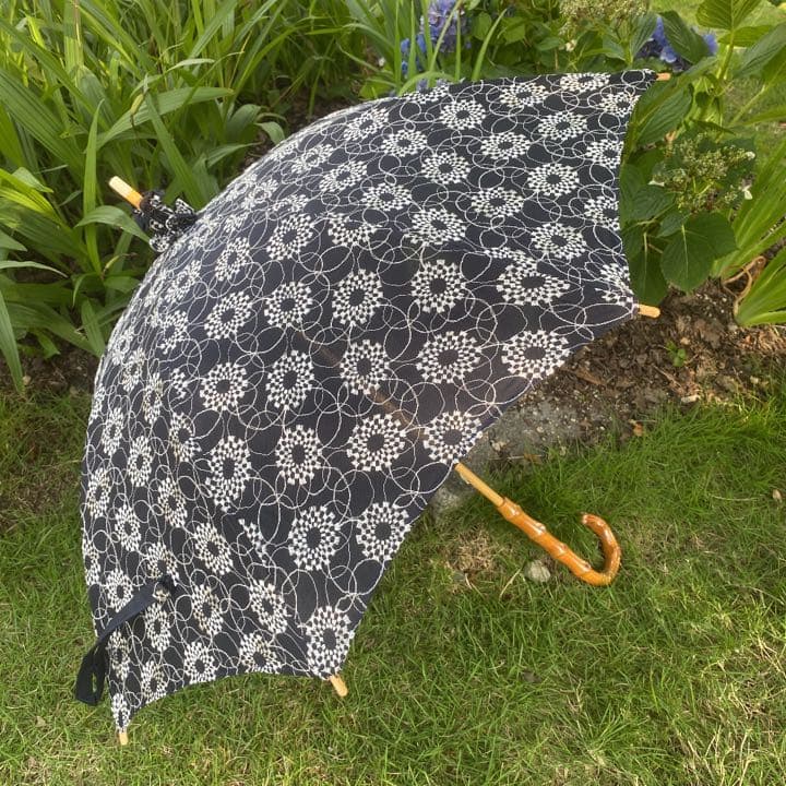 音の絵〜雨の花 日傘【ハンドメイド】 割引